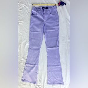 Vintage Hype lavender satin pants. Worn 2x. Solid color throughout.